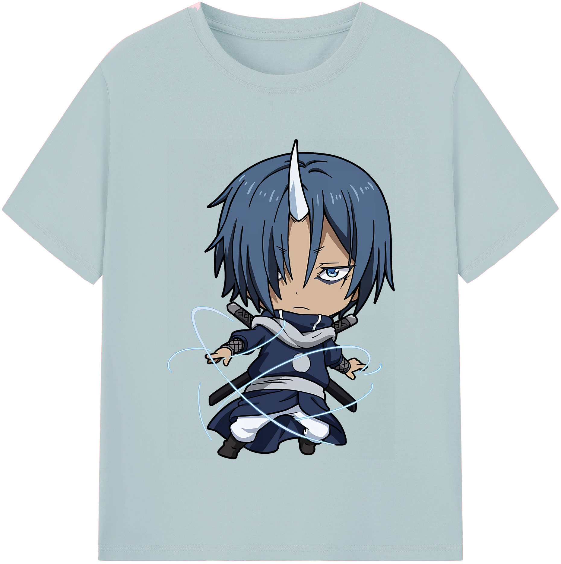 （画像用） 転スラ Regarding Reincarnated to Slime 綿100％半袖Tシャツ（フロントプリント）